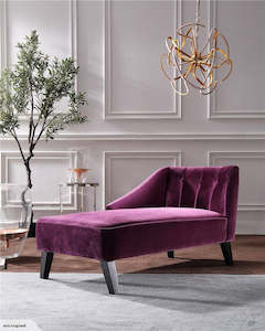 Great Design Fabric Chaise sofa #1202 Black color  - CLEARANCE SALE