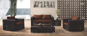 Outdoor Sofas Pre Order: Rome PE rattan 5pc outdoor sofa set* by order