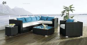 Outdoor Sofas Pre Order: Elegant 7 PCS Outdoor Rattan sofa set by order