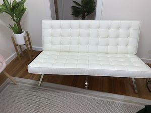 Barcelona Style 2-seater Leather sofa by order