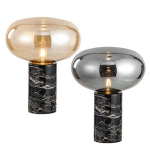 Glass+Marble base Table Lamp 2 colours by order