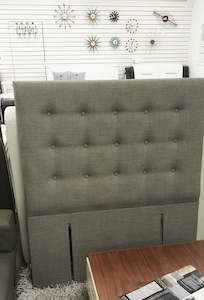 Headboards: NZ MADE Full Button Headboard, 7 sizes 6 colors