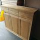 Solid Oak 3 Door 3 drawer shoe case/cabinet available now