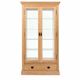 Solid Oak 2 Door 1drawer Display unit, natural color available, special now