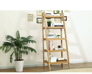 Bookcases: Solid NZ Pine wood bookshelf 150cmH, 3 colors by order