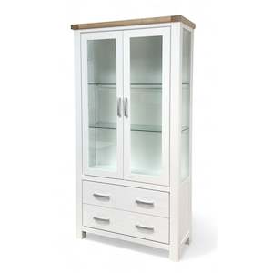 Bookcases: Solid wood Sicily 2-Door Display Unit