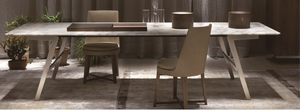 #705 Natural White Marble Dining Table - 2 Sizes, Clearance sale