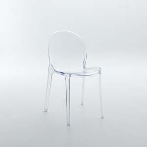 *MG* Ghost Swan Transparent clear armless chair