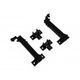 Black Anodized Aluminum Adjustable Solar Panel Mounting Bracket Tilt Mount 10-15
