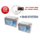 2X 2025 Platinum Lead Acid AGM + GEL 2.0 115Ah 140Ah 12V Deep Cycle Battery