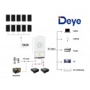 4400W DEYE 48V 5KW Off Grid Solar Kit with LiFePO4 Battery