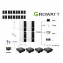 Products: 2024 Growatt 48V 20KW Off-Grid Solar Kit with LiFePO4 Battery 47KWH