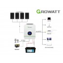 Growatt 1760W 24V Off Grid Solar Kit with Lithium Battery
