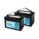 12V 12.8V 110Ah Lithium Battery LiFePO4 Battery with BMS Bluetooth CATL Cells X2