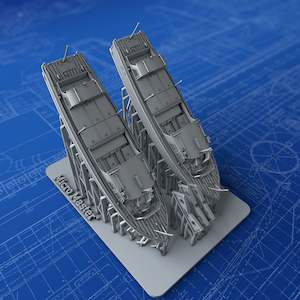 Ships Boats: 1/350 Royal Navy 30ft Fast Motor Boats x2