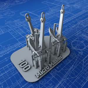 1/400 Royal Navy Byers Stockless 100cwt Anchors (Town Class Cruisers) x3