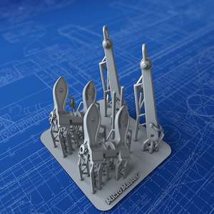 Royal Navy Anchors: 1/72 Royal Navy Byers Stockless 22cwt Anchors (Castle, Flowers & Hunt Class) x2