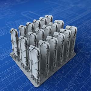 1/96 Royal Navy WW1 Water Tight Doors x18 (5' 6" x 2' 2")