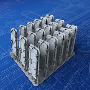 1/96 Royal Navy WW1 Water Tight Doors x18 (5' 6" x 2' 4")