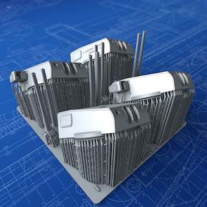 1/350 Regia Marina Bolzano 203mm/53 (8") Model 1929 x4