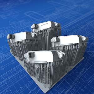 Italian Navy: 1/400 Regia Marina Gorizia 203mm/53 (8") Model 1927 x4 (w. Blast Bags)