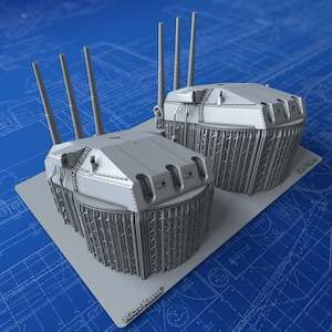 1/400 German Kriegsmarine 28cm (11") SK C/28 (Graf Spee 1939)