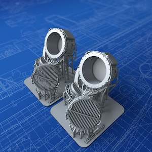 Kriegsmarine German Navy Deck Accesories: 1/96 Imperial German Navy 110cm Searchlights x2
