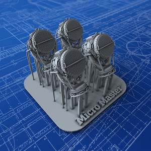 Kriegsmarine German Navy Deck Accesories: 1/350 Imperial German Navy 110cm Searchlights x4
