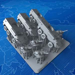 Post Ww2 Armour: 1/200 Scale Modern Canadian Military Cougar AVGP x4