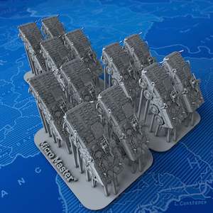 Post Ww2 Armour: 1/600 Scale Modern German/Dutch GTK Boxer Armoured Fighting Vehicles x12