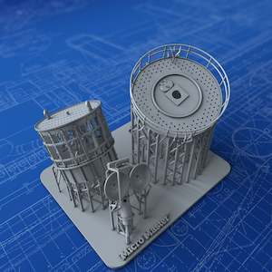 Royal Fire Control: 1/128 Royal Navy Type 273 Radar RDF Lantern and Office x1 (Circular Platform)