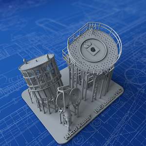 1/128 Royal Navy Type 273 Radar RDF Lantern and Office x1 (HMS London 1943)