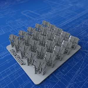 1/350 Royal Navy 40mm Bofors Ready Use Lockers x25