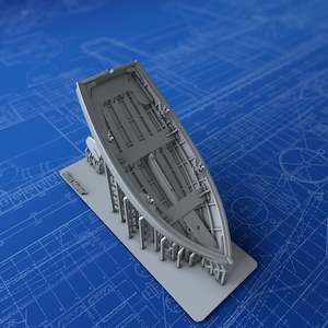 Royal Navy Ships Boats: 1/72 Royal Navy 10ft Dinghy (Rudder Stowed)