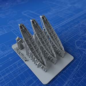 1/500 Royal Navy 30ft Gigs x3