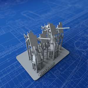 1/128 Royal Navy 20mm Oerlikon MKIIA / MKIIIA (0º Elevation) x2