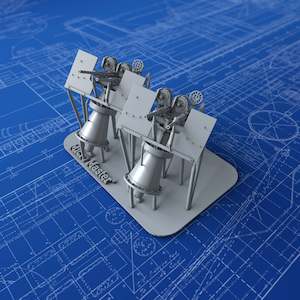 1/150 Royal Navy Twin 20mm Oerlikon MKIX (0º Elevation) x2