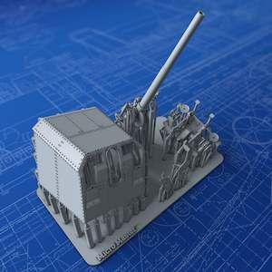 1/128 German Kriegsmarine 12.7cm/45 (5") SK C/34 x1