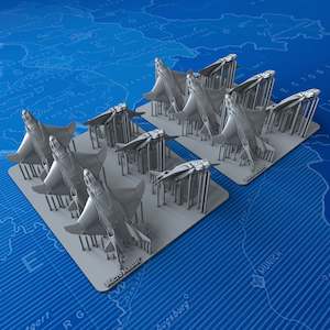 Sci Fi: 1/1000 Avengers Quinjet (Landing Gear Down) x12