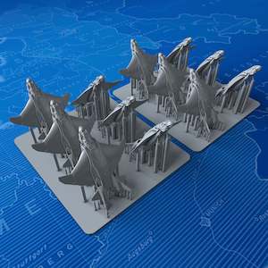 Sci Fi: 1/900 Avengers Quinjet (In-flight mode) x12