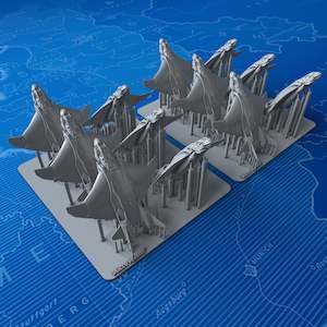 1/800 Avengers Quinjet (In-flight mode) x12