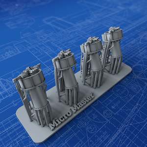 1/700 Royal Navy Rangefinder Director MKII x4 (RN Tribal Class)