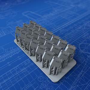 Tribal Class Destroyers: 1/400 Royal Navy Quad Vickers 0.50"/62 MG MKIII Ready Use Lockers x21