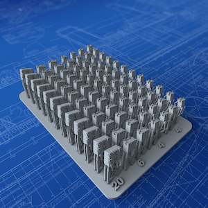 Tribal Class Destroyers: 1/600 Royal Navy 20mm Oerlikon Ready Use Lockers x144 (4 Sizes)