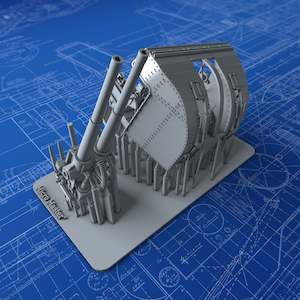 Royal Navy Destroyer Main Armament: 1/150 Royal Navy 4"/45 (10.2cm) QF MKXVI (MKXIX Twin Mount) x1