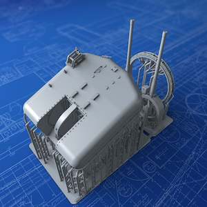 1/96 Royal Navy 4.5”/45 (11.4cm) QF MKVI x1