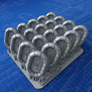 Carley Floats: 1/400 Regia Marina 12ft x 8ft (39 Man) Carley Floats x20