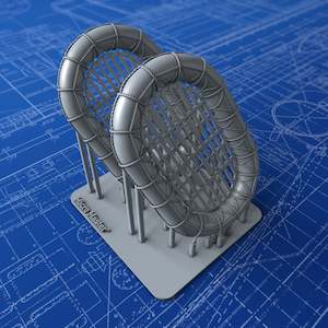 1/144 Royal Navy 14ft x 9ft (Type No. 18) Carley Floats x2