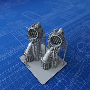 Searchlights: 1/72 Royal Navy 18" Searchlight Projectors x2