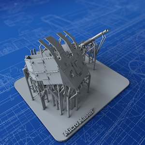 1/200 Royal Navy Twin 40mm OQF MKXI Bofors on MKV Mount